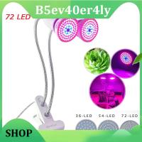 B5ev40er4ly Shop 36 54 72 LED Grow Light E27 Bulb dual Lamps for Plants flower with desk clip holder For indoor greenhouse Hydroponic  Veg