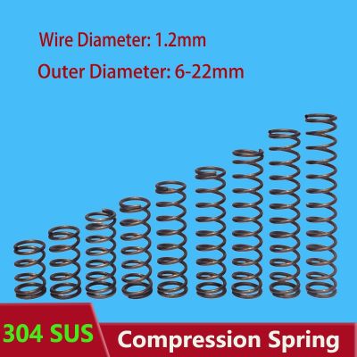 ☃✐❖ Stainless Steel Y-Type Compression Spring 304 SUS Wire Diameter 1.2mm Pressure Spring Shock Absorbing Rotor Return Spring