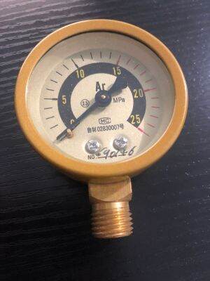 QDLJ-Y-60 52mm 0-25mpa M14x1.5mm Male Thread Dia. Pressure Gauge Manometer Silver Tone