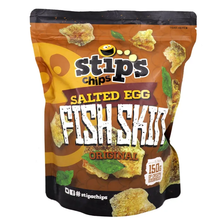 Stips Chips Salted Egg Fish Skin Original 150g Lazada PH