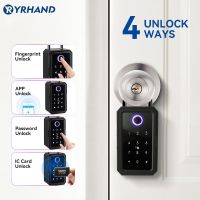 YRHAND Ttlock Wifi กล่องรักษาความปลอดภัยรหัสผ่านอัจฉริยะดิจิตอลสแกนลายนิ้วมือพกพาระบบอิเล็กทรอนิกส์กล่องล็อค