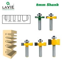 【CW】 5pcs 8mm Shank T Slot Router Bit with Wood Slotting Milling Cutter Type Rabbeting Woodwork Tools for MC02092