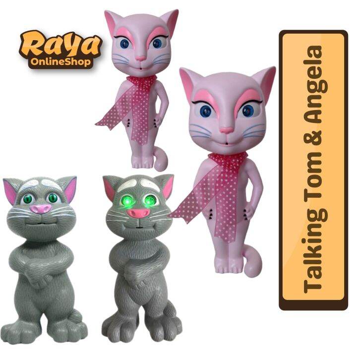 CatAngela Talking Tom,Talking Angela Cat, Tom,Tom Cat,Interactive Talking Tom Toy,Touch Sound