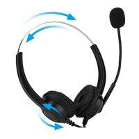 Fosa USB Call Center Headphone with Microphone Noise Cancelling Call Center Headset Compatible with Computer Phone Desktop for Phone Sales บริการให้คำปรึกษาทางโทรศัพท์ ประกันภัย โรงพยาบาล