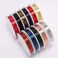 1 Roll 0.3 0.4mm Wire Diameter Roll Copper Wire Beading Cord Fit Craft Beading Wire Jewelry Making Cord For DIY Jewelry Making