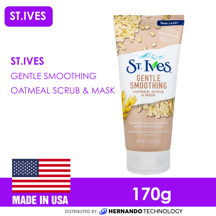 St Ives Gentle Smoothing Oatmeal Scrub And Mask 170 G Lazada Ph 9697