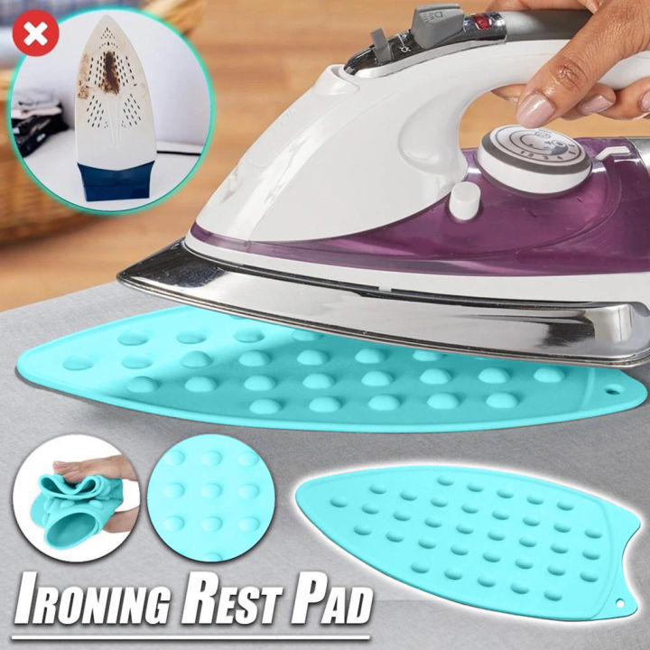 Silicone Ironing Pad, Anti-Slip Ironing Board Cover Heat Resistant Iron  Holder for Ironing Rest(Red)