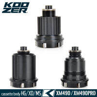 KOOZER จักรยาน Hub Body สำหรับ XM390XM490XM490proMF480CX420 HGXDMS 12S Freehub Body พร้อม QR และ THRU Endcap