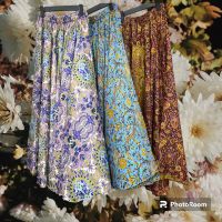 BOHO Chic, oriental floral pattern flare pants