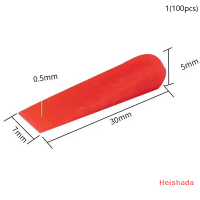 Heishada ที่ปรับระดับกระเบื้องพลาสติก100ชิ้นคลิปหนีบตำแหน่งแบบใช้ซ้ำได้แผ่นปรับความสูงได้