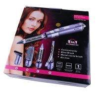 New Professional Electric Hair Dryer Blowing Comb Multifunction 4 In 1 Roll Straight Dual-purpose Curling Iron Hair Beauty Tool