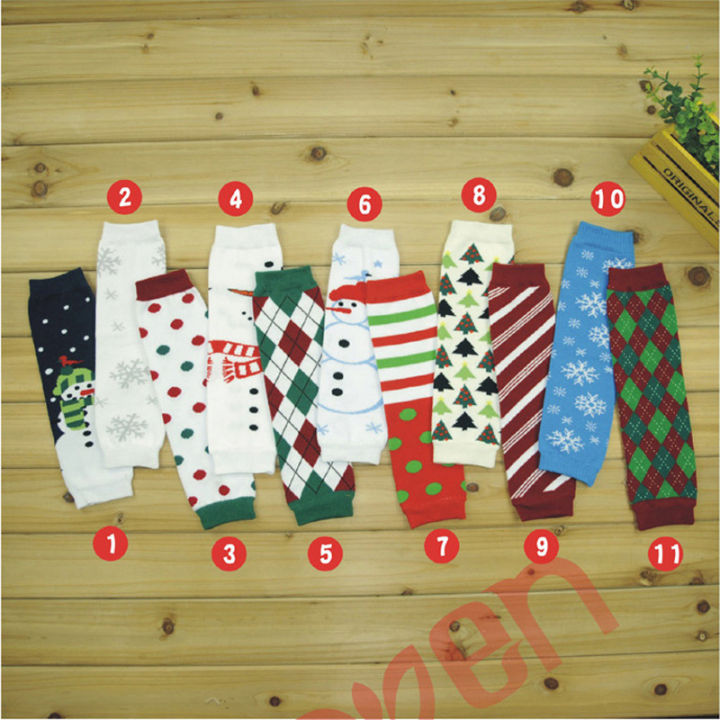 10pairlot-anyongzu-girls-christmas-cotton-autumn-and-winter-children-girls-leggings-pure-color-legs-warmers