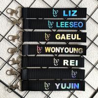 Kpop Group IVE ATEEZ Aespa telepon tali Lanyard gantungan kunci liontin nama Lanyard tas aksesoris penggemar koleksi hadiah