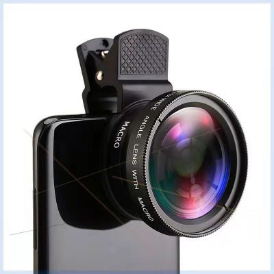 Phone Lens kit 0.45x Super Wide Angle &amp; 12.5x Super Macro Lens for phone iPhone 6S 7 Xiaomi more cellphone HD Camera Lentes