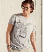 SUPERDRY MILITARY BOX FIT GRAPHIC T-SHIRT - เสื้อยืด สำหรับผู้ชาย สี Grey Marl