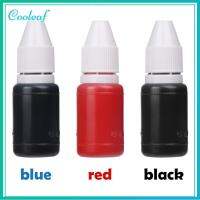 COOLEAF 2Pcs 10ml สีสัน ทำซีล อุปกรณ์สำนักงานโรงเรียน งานฝีมือ DIY น้ำมัน หมึกเติมแฟลช เครื่องปั๊ม สมุดภาพ ซีลไวแสง