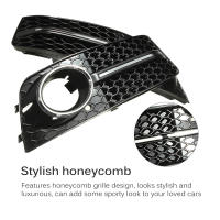 【ล้างรถ Cloth】2Pcs Honeycomb ไฟตัดหมอก Grille กันชนล่างไฟย่างตัดหมอกหมอกน้ำหนักเบากันชนล่างกระจังหน้าหมอกตัวป้องกันแสงเปลี่ยนพิเศษจำลองสำหรับ S4B8 09-12