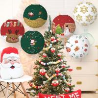 Elk Party Decorations Christmas Hanging Ornaments Christmas Ornament Hanging Santa Claus Lanterns Elk Paper Lanterns