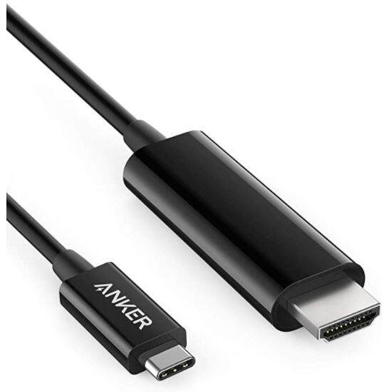 Cáp Anker USB C to HDMI cho Home Office, dài 6ft/ hỗ trợ 4K 60Hz, cho  MacBook Pro, MacBook Air, iPad Pro, Surface Book 2, Galaxy S20 và nhiều nữa  