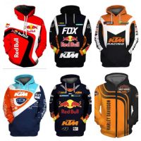 High quality stock New Style KTM Red Bull Cycling Fleece Sweatshirt FOX Motorcycle Warm Racing Clothing Club Men Women Car Fan