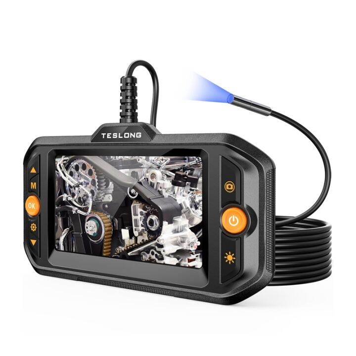 Teslong TS43 5.5mm Lens Endoscope Camera With Light, 16.4Ft Flexible ...