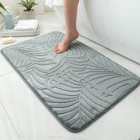 Super Absorbent Bath Mat Flannel Quick Dry Bathroom Mats Bathtub Shower Side Floor Non-slip Rugs Room Memory Foam Paddoor Mat