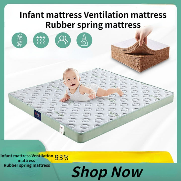 Infant mattress Ventilation mattress Rubber spring mattress Lazada PH