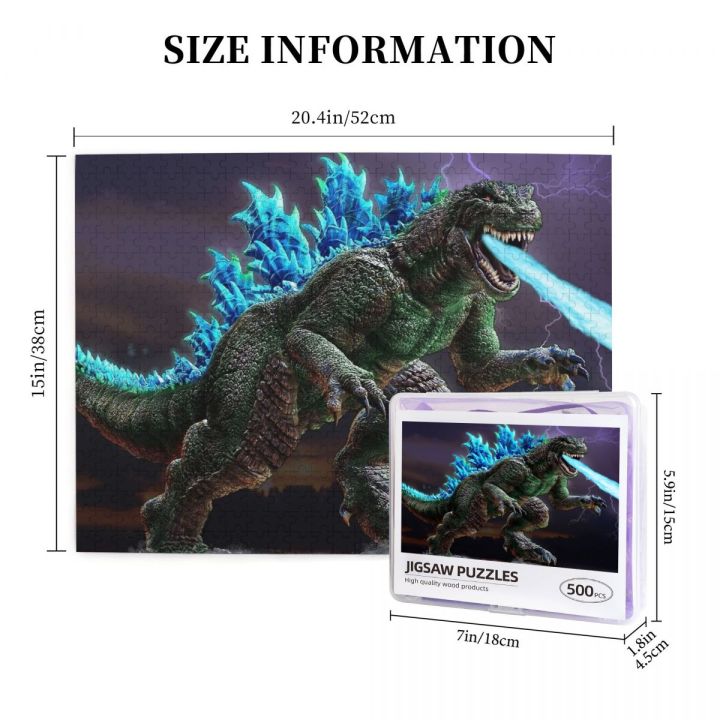 science-fiction-godzilla-wooden-jigsaw-puzzle-500-pieces-educational-toy-painting-art-decor-decompression-toys-500pcs