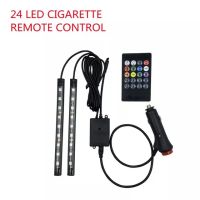 แถบนีออนโคมไฟแวดล้อมไฟท้ายรถยนต์แบบ Led พร้อม Usb ไร้สายอุปกรณ์เสริม Mobil Remote Control ไฟตกแต่งภายในรถยนต์