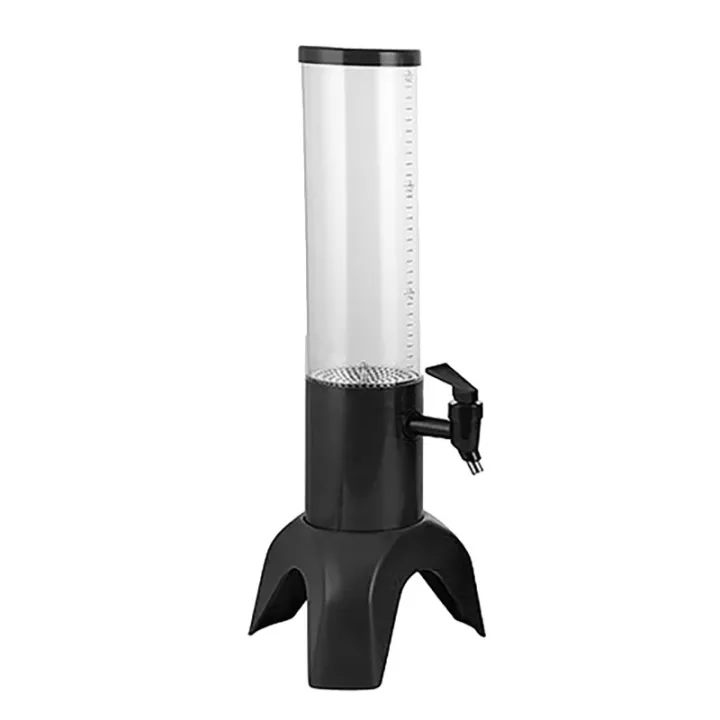 1.5L Beer Dispenser Tower Easy Clean Integrated Tap with Ice Tube and
