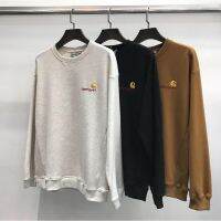 Plus size Carhartt New Loose Letter Embroidered Casual Long Sleeve Crewneck Sweatshirt