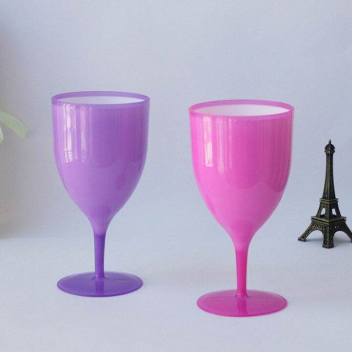 cw-6pcs-set-plastic-wine-glasses-cocktail-goblet-bar-drinking-colorful-set