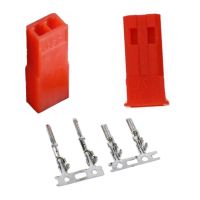 10 pairs 2.54mm JST SYP 2-Pin Female Male Red Plug Housing Crimp Terminal Connector Kit 20 off