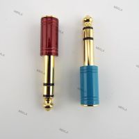 6.35mm Male Stereo Plug To 3.5mm Female Jack Audio Connector Headphone Amplifier Adapter Microphone AUX 6.35 3.5mm W6TH