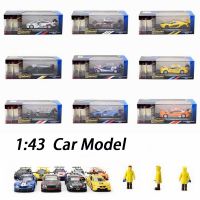 รถ M6แข่ง1:43 C63 M4 M3 DTM GT3 P1 GTR34 M850i รถแข่งโมเดลรถเหล็กของขวัญรถของเล่นเด็กพร้อมกล่องโชว์