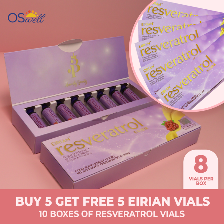 OSwell Original Eirian Resveratrol Vials with Grape skin extract and vitamin c On hand FDA