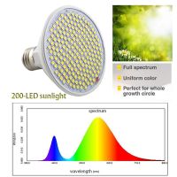 Full Spectrum 200 Led พืช Grow Light สีเหลือง Fitolamp ในร่ม Vegs Cultivo Growbox เต็นท์ Home Room Green House