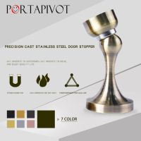 Portapivot Stainless Steel magnetic door stopper dual catch no punching door bumper wedge wall door stopper Door Hardware Locks