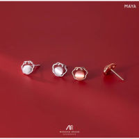 MAYA (SILVER) (ROSEGOLD) : ต่างหู