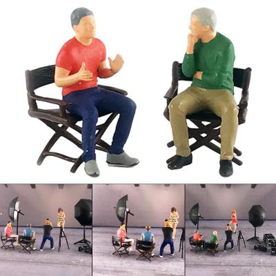 Dolity 1/64 Figures Talking Scene Tiny People Miniature for Dioramas Layout S Scale