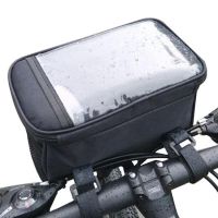 【CW】 Cycling Insulated Front MTB Handlebar Basket Pannier Cooler with Reflective Strip