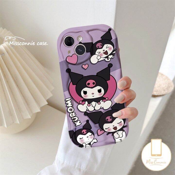 เคสโทรศัพท์มือถือ-ขอบโค้ง-ลายการ์ตูนหมีสตรอเบอร์รี่-คุโรมิ-สําหรับ-oppo-a57-a17-a95-a16-a77-a52-a96-a5-a74-a3s-a77s-a76-a1k-a15-a54-a15s-a55-a5s-a16k-a7-a31-a53-a9-a12-a17k-a16s