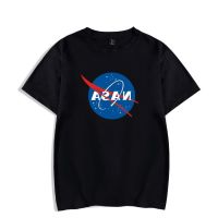 COD hjzfk0 เสื้อยืดแขนสั้น ผ้าฝ้าย พิมพ์ลาย NASA ขนาดใหญ่ สไตล์ฮิปฮอป แฟชั่นฤดูร้อน สําหรับผู้ชาย และผู้หญิง ไซซ์ Xs-4XL 1389