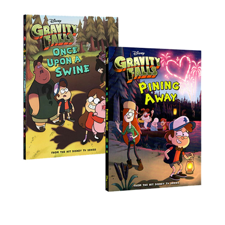 original-english-version-of-gravity-falls-childrens-chapter-bridge-book-grotesque-town-2-volumes-for-sale-pining-away-once-upon-a-swing