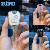 【LZ】♠❇  TPU Car Remote Key Case Auto Shell Fob Protector Acessórios Capa Citroen C1 C4 Peugeot 106 107 206 207 306 307 406 407