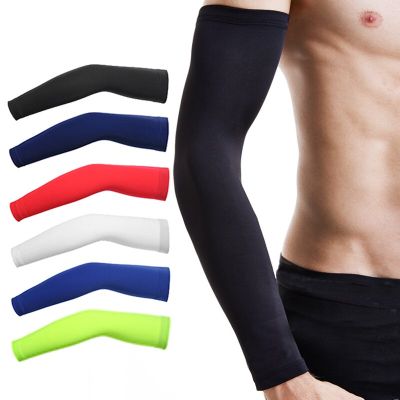 2Pcs Cycling Cuff Protection Uv Hoses Arm Man Elbow Sports Sleeve Running Muffs Basketball Cuff Volleyball Sleeves Woman Warmers Sleeves
