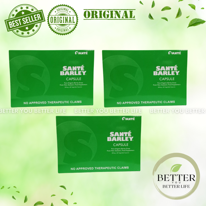 Sante Barley Capsule (Buy 2 Take 1) (3 Boxes) (180 Capsules) Pure ...