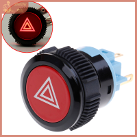 ? TOOL 22มม.สีแดง LED เตือนฉุกเฉินแฟลชไฟกดปุ่ม Self-Lock SWITCH