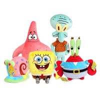 Cartoon Anime Character Sponge Figure Bob Patrick Star Eugene H. Krabs Gary Anime Plush Dolls Stuffed Animal Doll for Kids