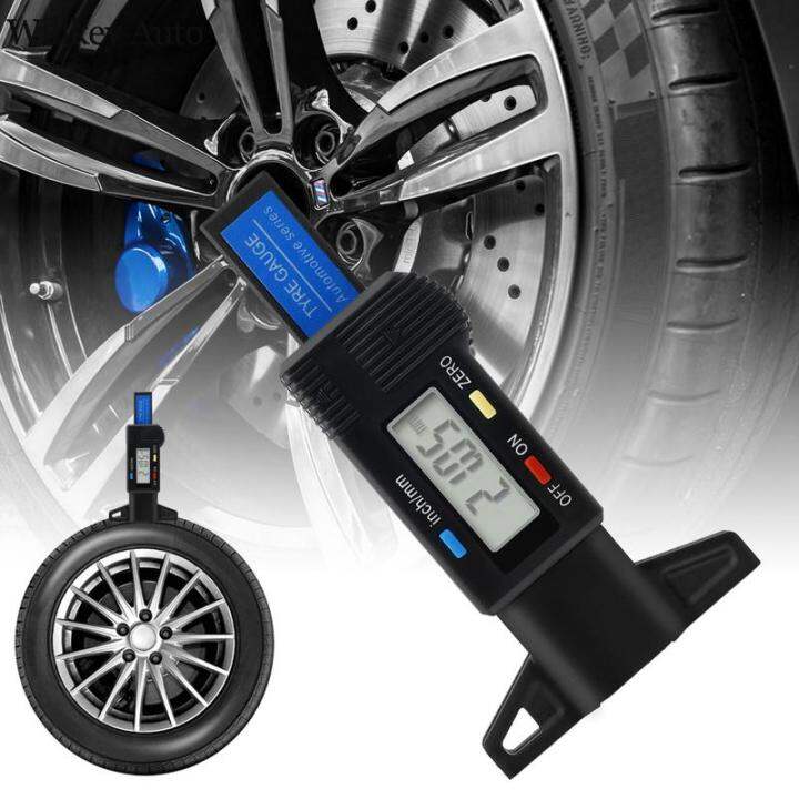 Tire Tread Depth Gauge 1 Inch Digital Tire Depth Meter with Lcd Display